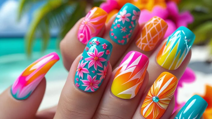 Bright Summer Nail Designs to Try in 2025 3 Creative Nail Art Ideas to Stand Out