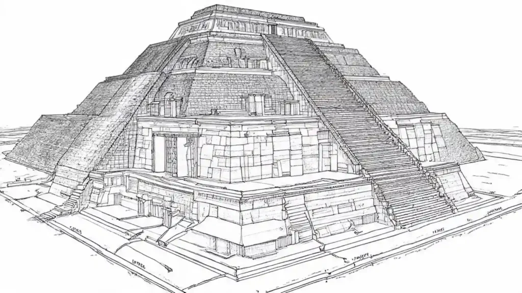 Mind-Blowing Facts About the Great Pyramid of Giza 9 Great Pyramid internal engineering structure showing chambers, passages and weight-relieving architectural features