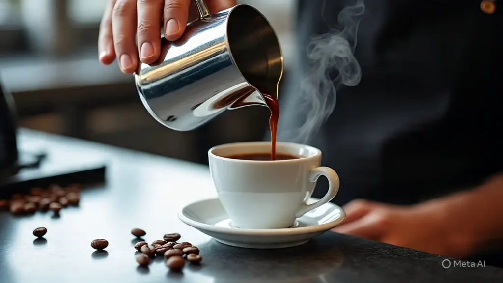 30 Interesting Facts About Switzerland You Probably Didn’t Know 3 Swiss coffee served in a café with Nespresso machine and coffee beans.
